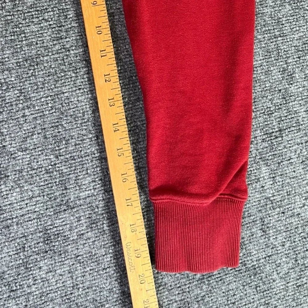 Oakley Hoodie Mens Large Red Quarter‎ Zip Custom Fit Raglan Sleeve Sweatshirt